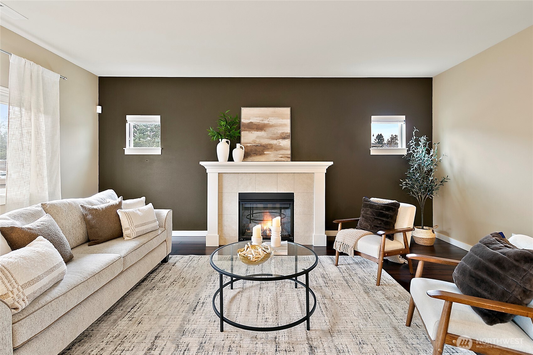 Bright and inviting great room with abundant natural light.