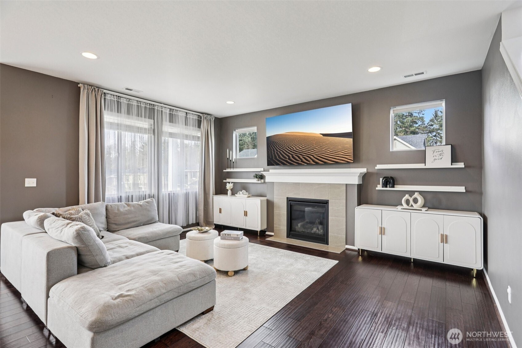 Massive living area that capture tons of natural light.