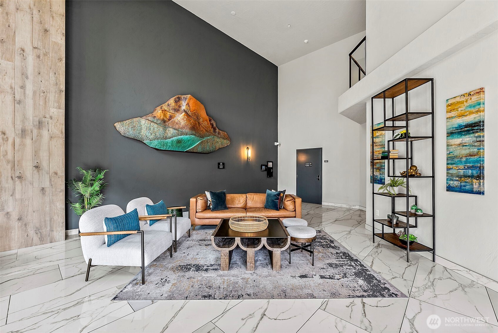 Common area space inside Rainier condo building