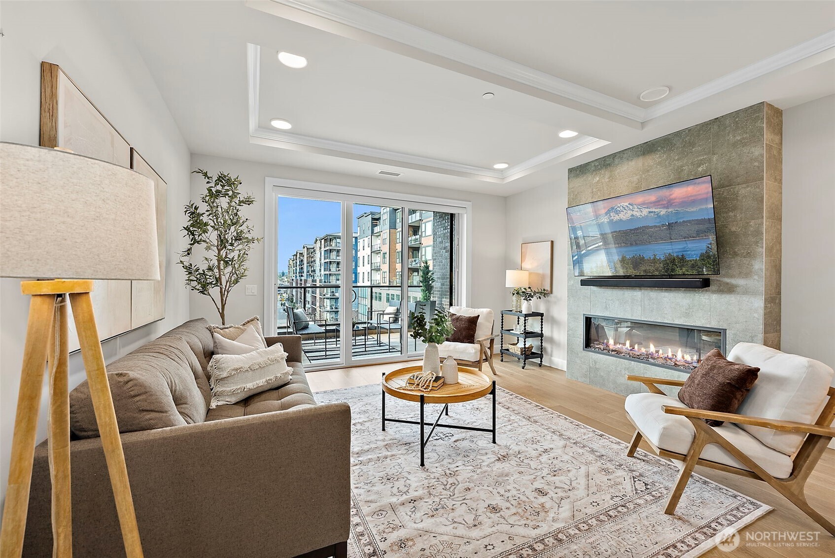 Modern style and neutral toned spaces works with everyone's style. Lots of light favorited in the PNW.