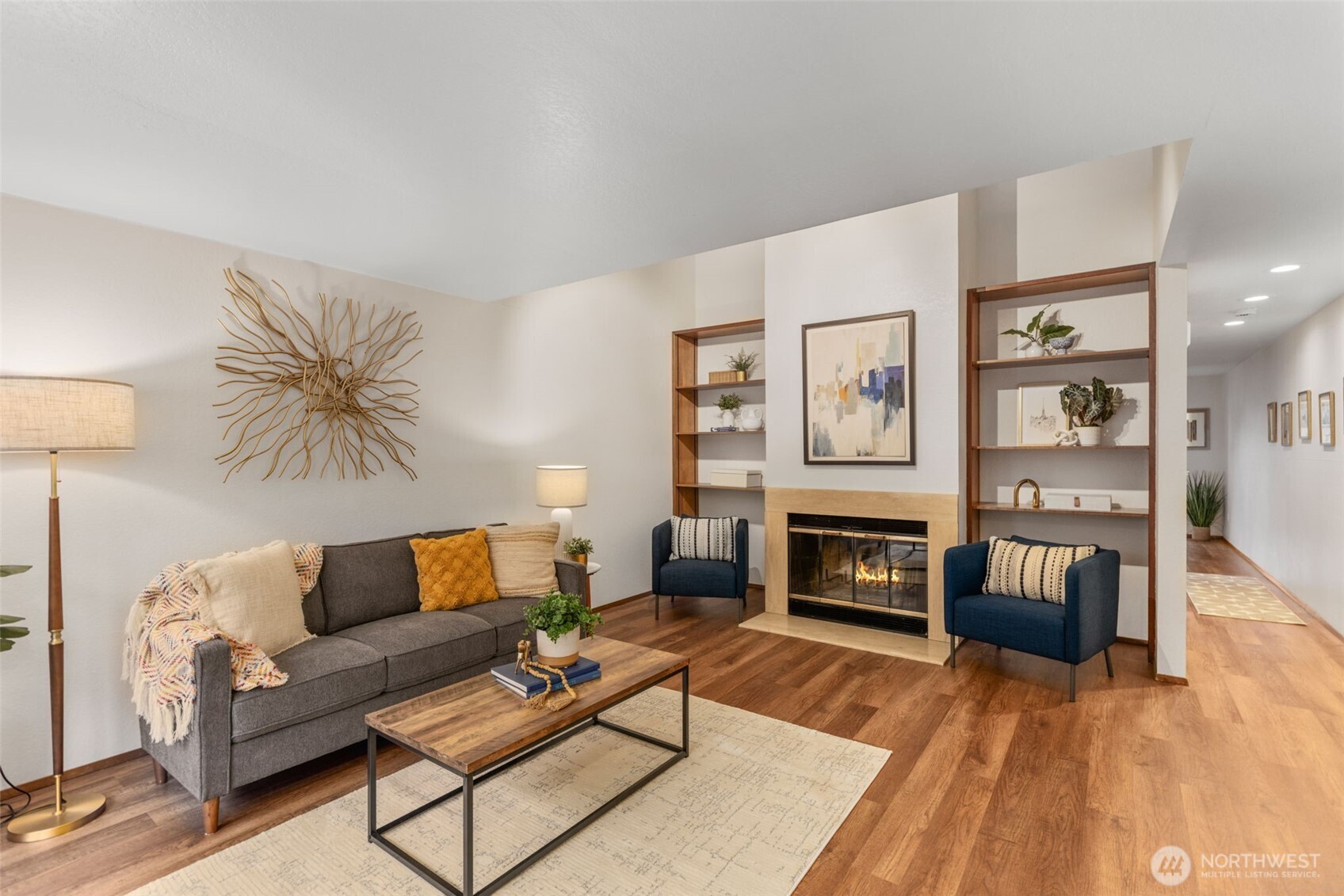 New lighting throughout the home.