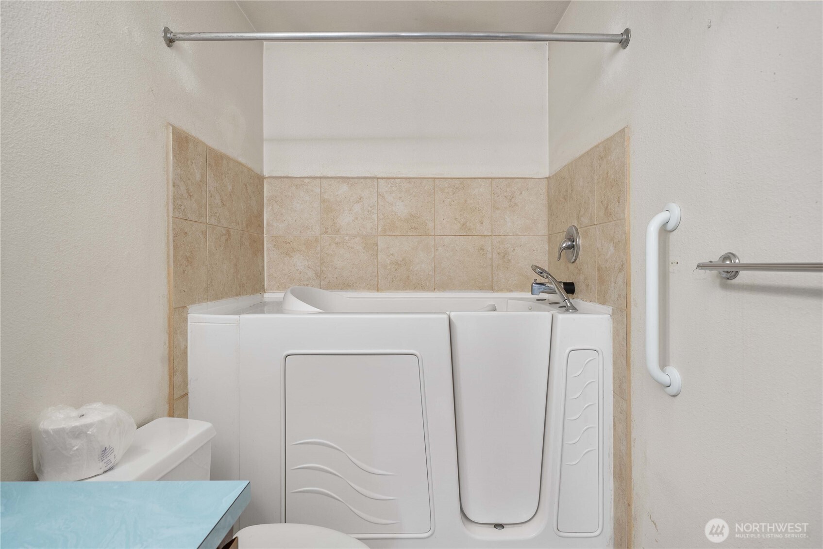 Walk-in shower and tub