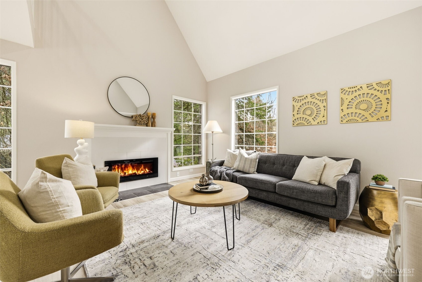 Soaring ceilings and abundant natural light