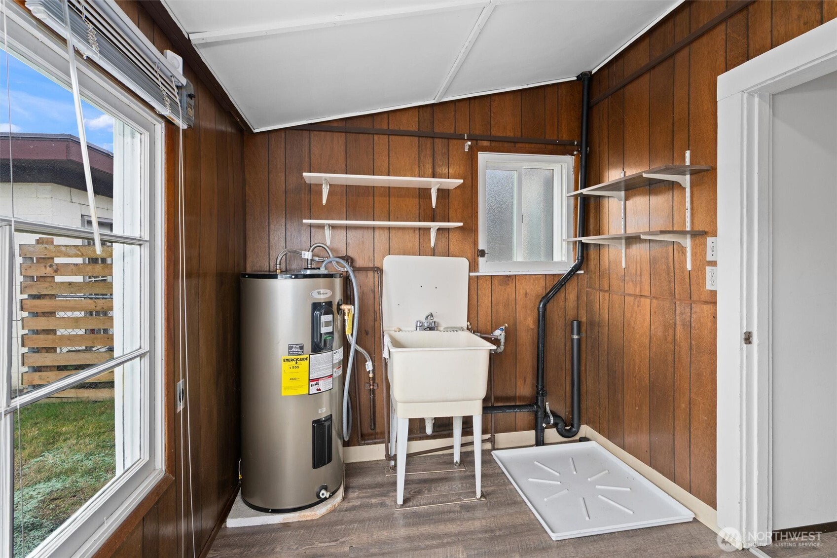 Large utility room with tons of natural light
