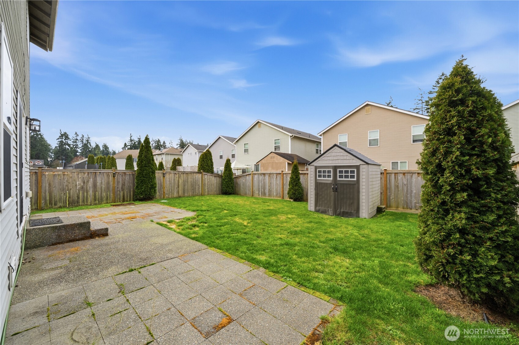 Nice sized patio for relaxing and entertaining.