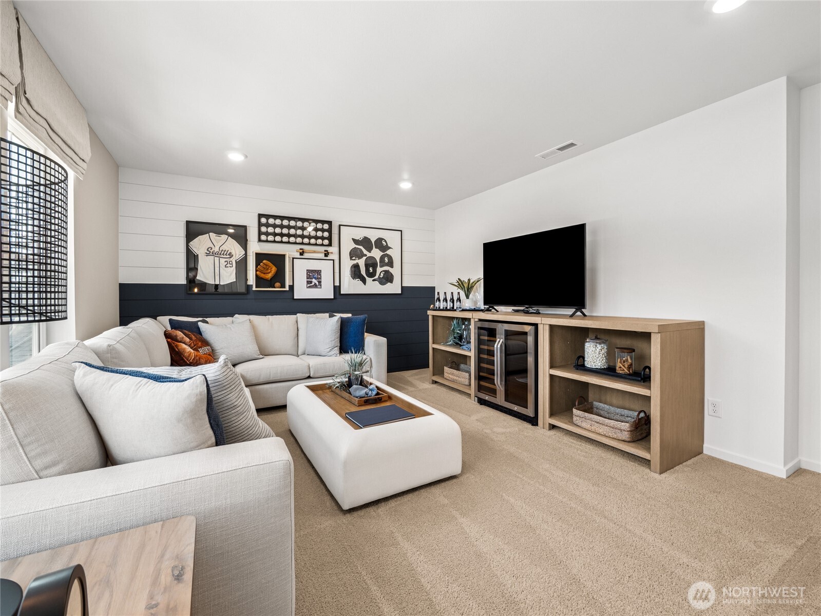 Upstairs hall bathroom with separate shower and toilet room.  Picture for representational purposes only, colors and features may vary.