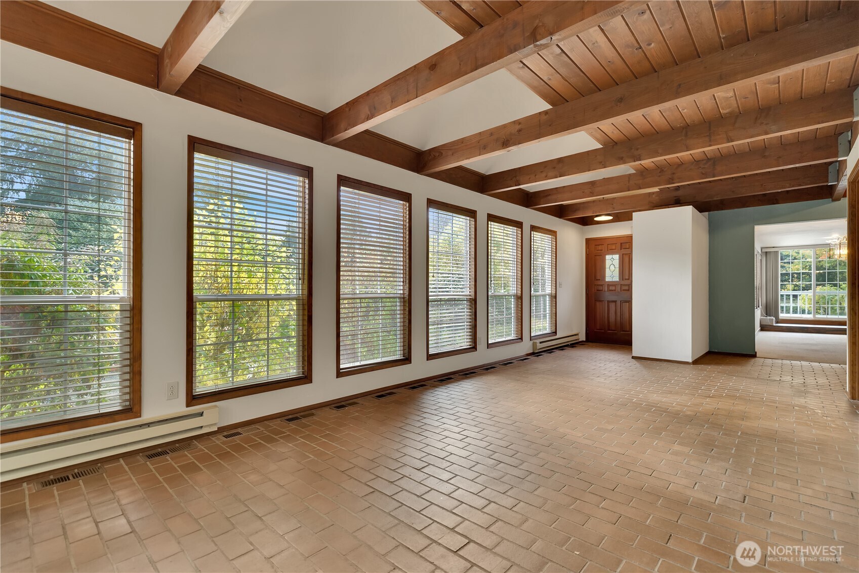 Rows of windows let in the natural light.