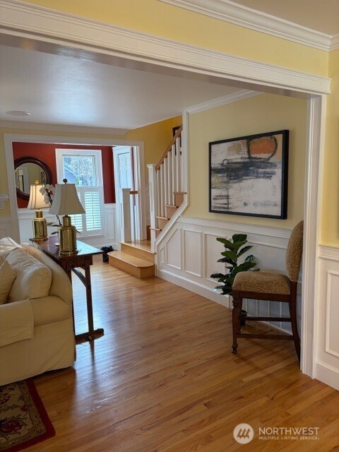 Beautiful flooring, dining room, and kitchen layout! Even a Breakfast bar!