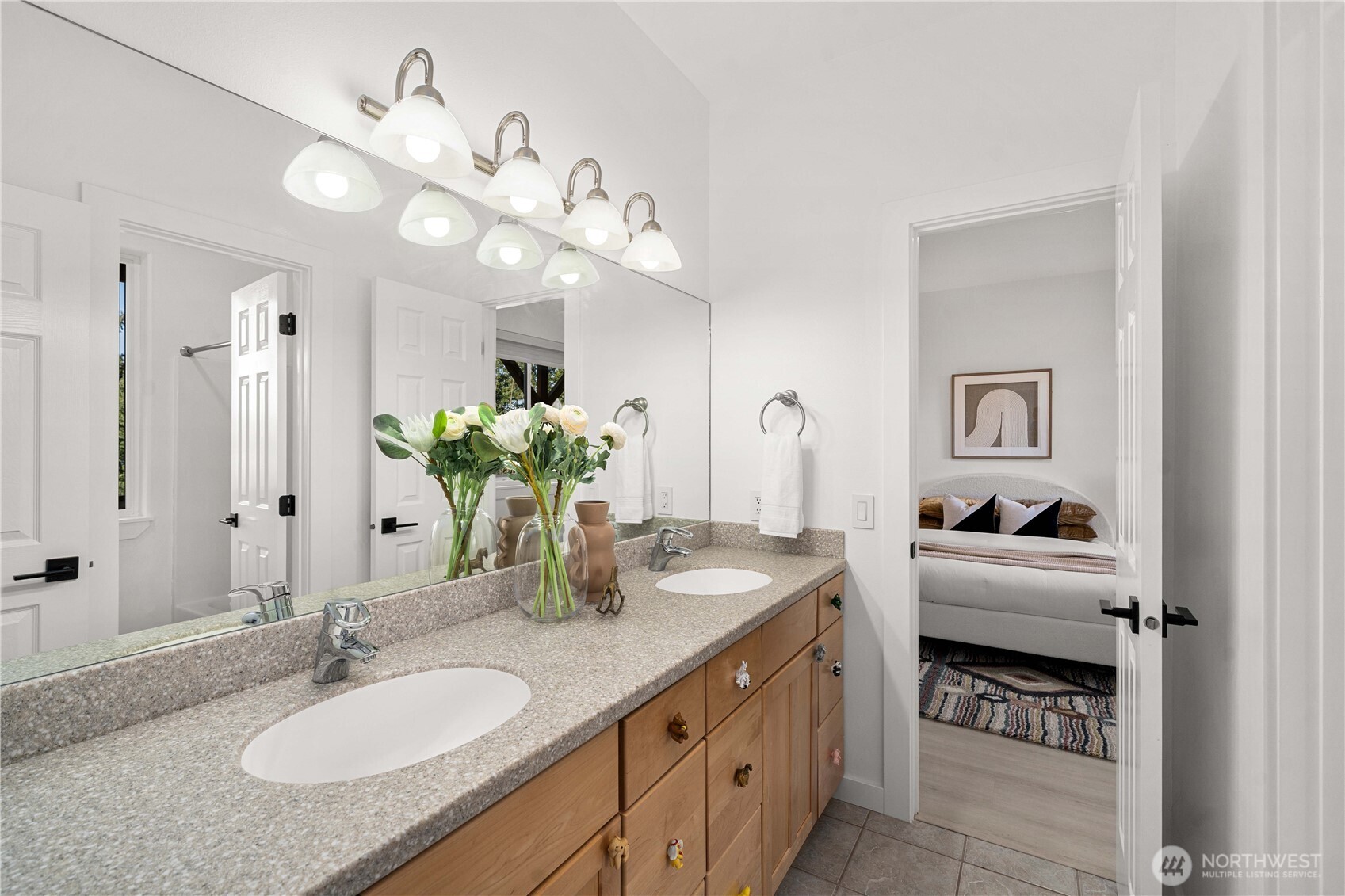 Jack and Jill bathroom