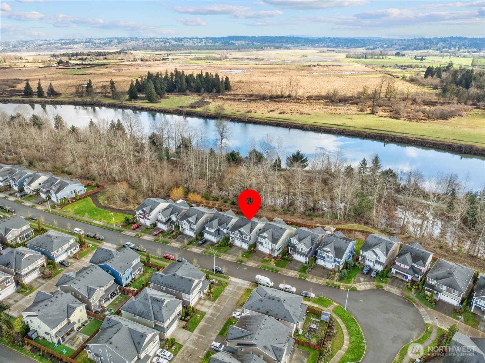 Great location with parks and trails just steps away.