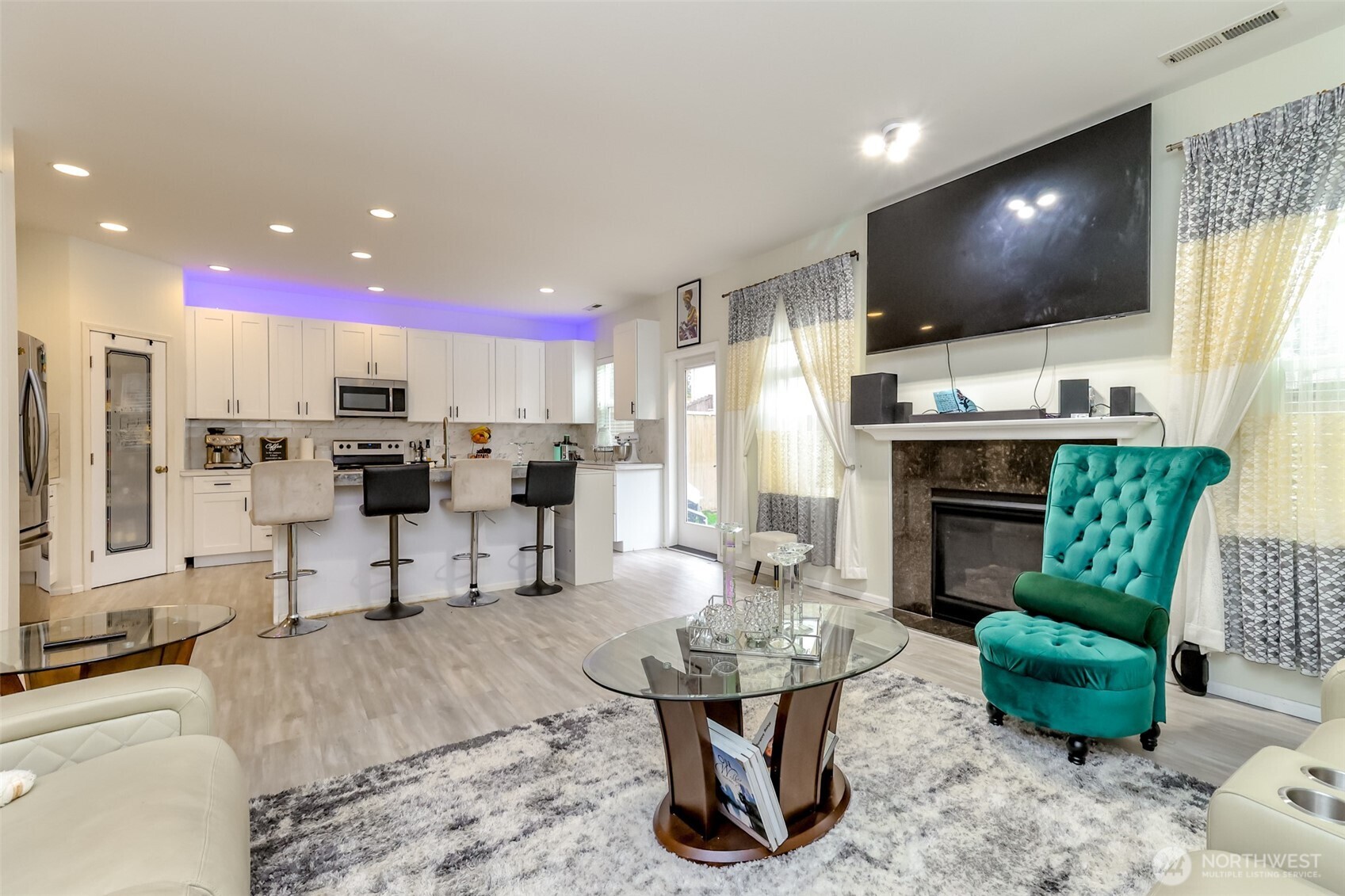 Open concept living space