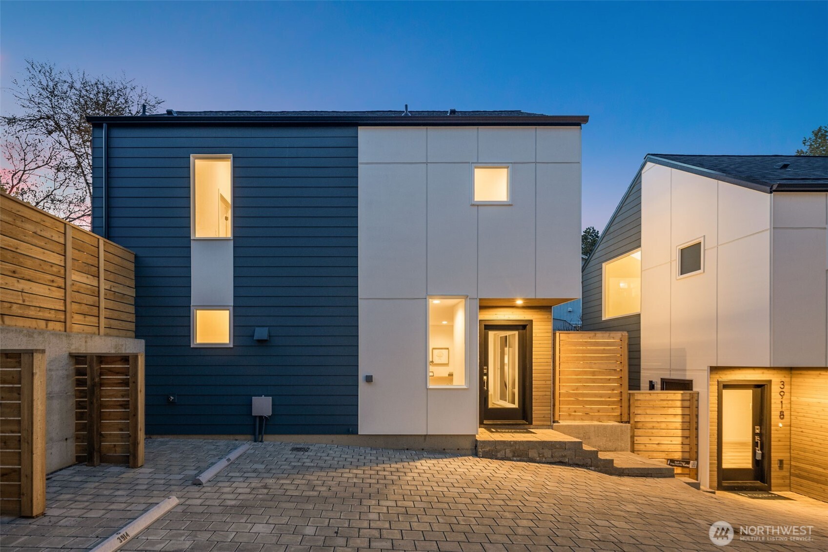 Warm and welcoming entry.