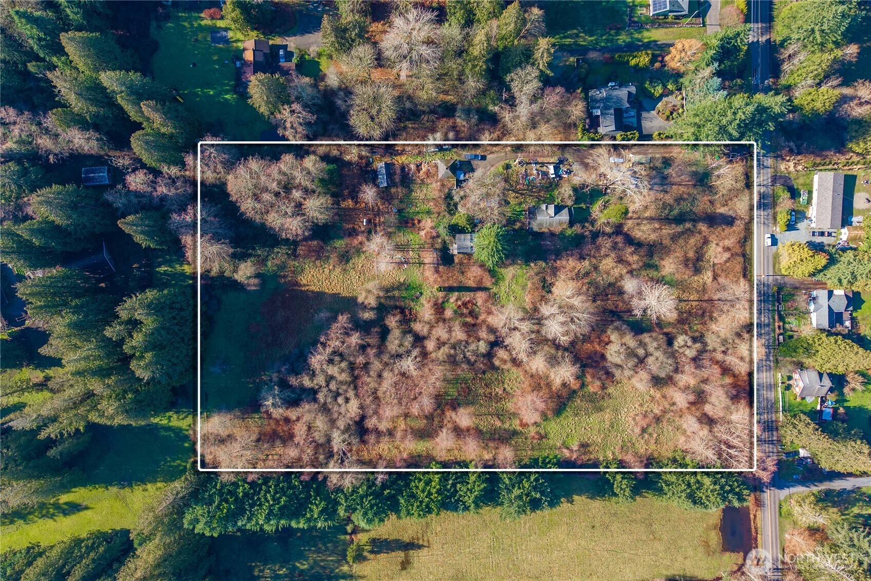 Boundary lines are for estimation - 2 lots combined for a total of 276,171 square feet.