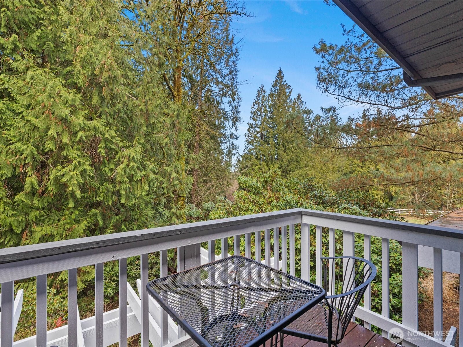 Private balcony off primary suite.