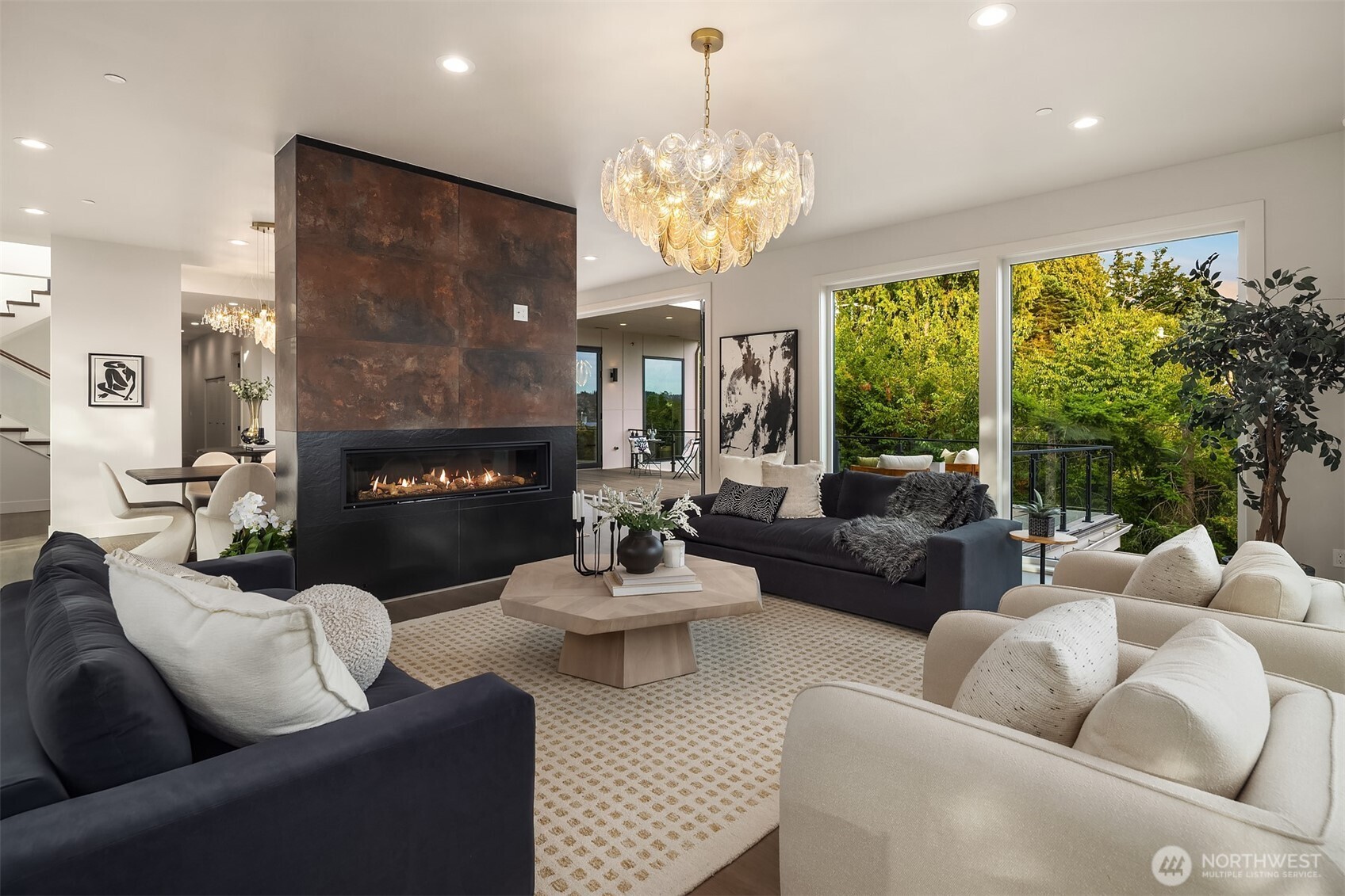 An inviting living area where openness meets intimacy - formal spaces flow effortlessly into more private retreats connected yet thoughfully distinct