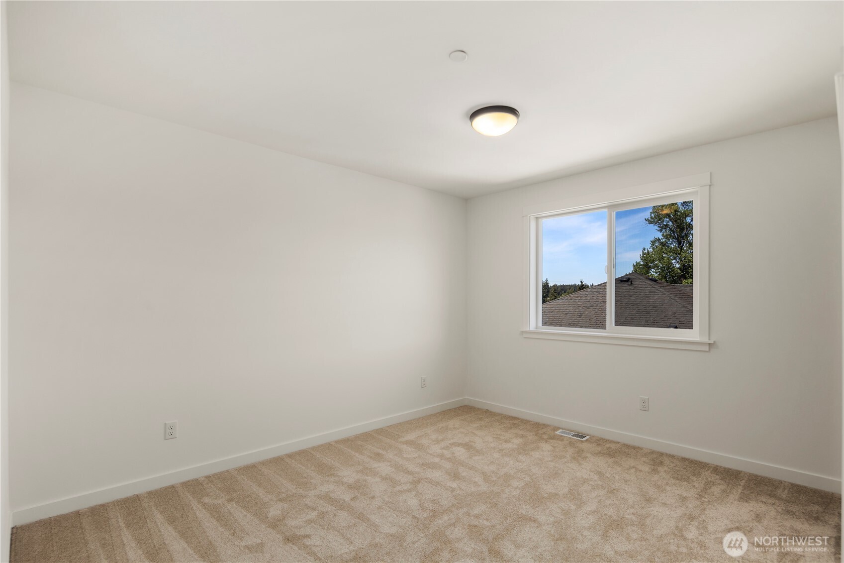 Secondary Bedroom: Bright and airy bedroom with a generous layout and soft carpeting. A perfect canvas to accommodate a variety of needs, from relaxation to productivity.  Staged photos are of the model home of the same floorplan within the Foxmoore community and are for visualization purposes only. Colors, finishes, and layout can and will vary.