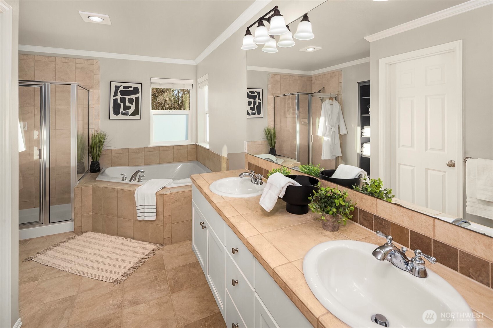 Built-in closet systems throughout