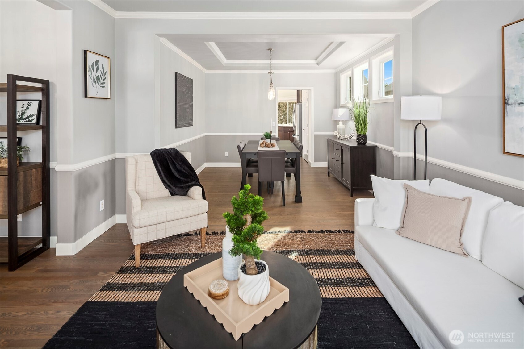 Main floor office/flex space with French Doors