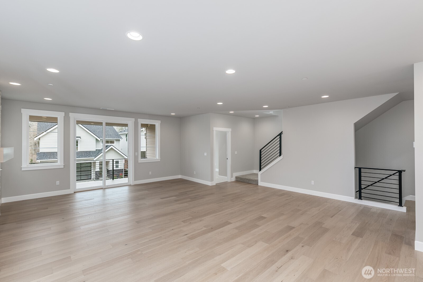 Gorgeous hardwood floors flow though the expansive Great room and kitchen.  Our largest floor plan for gathering and entertaining!