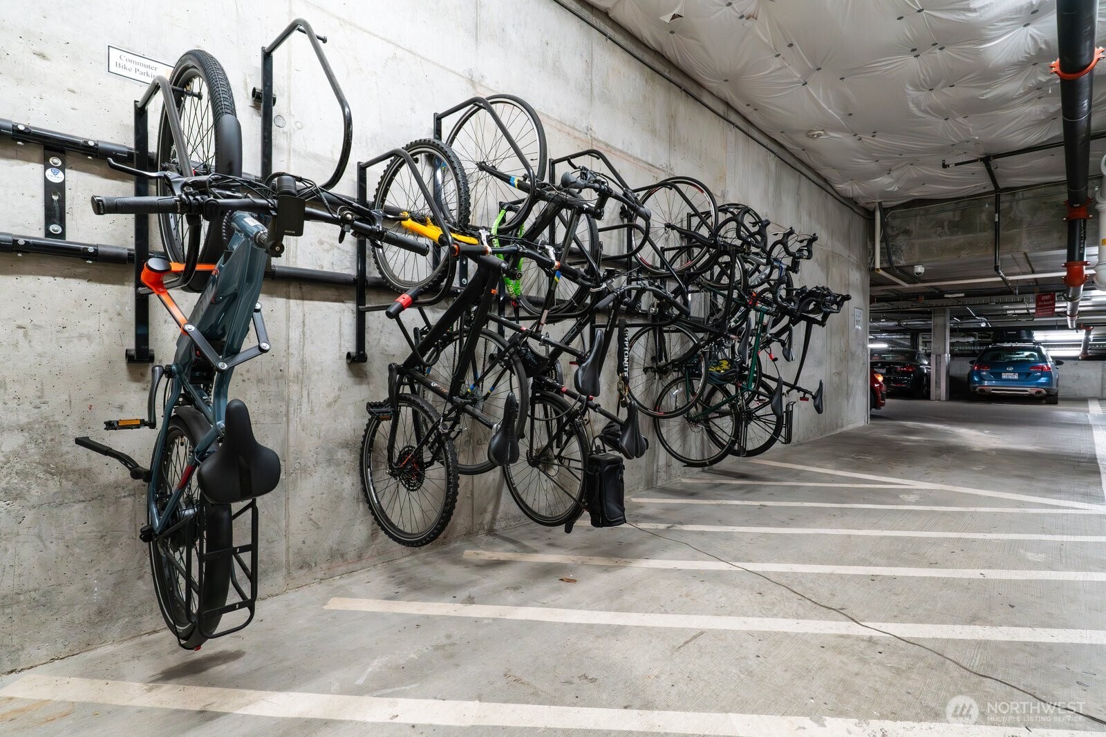 Plenty of bike storage located in secure garage