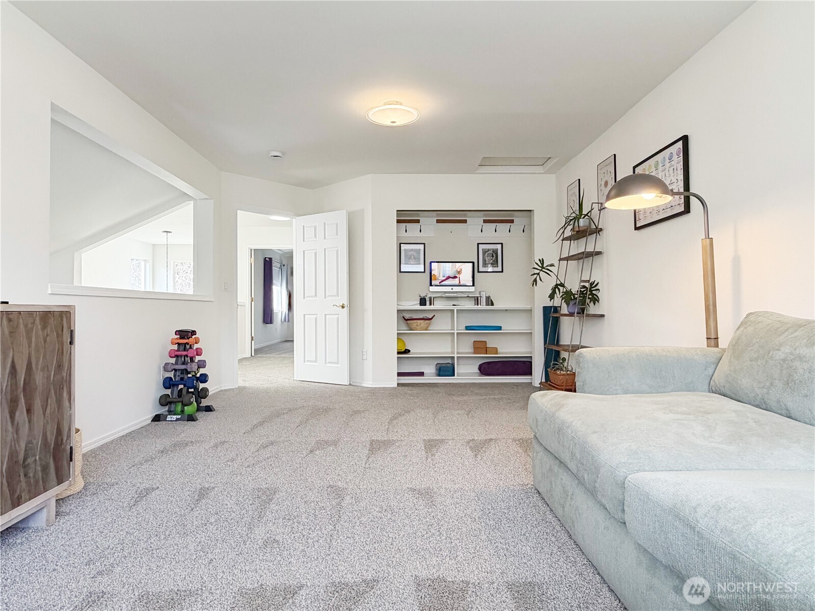 Bedroom #3 / Flex space with custom closet.