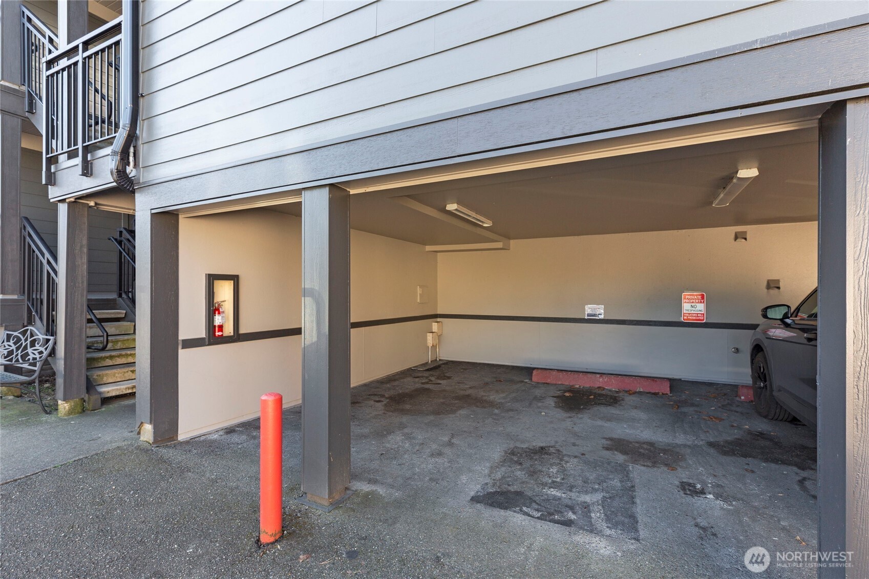 covered parking space