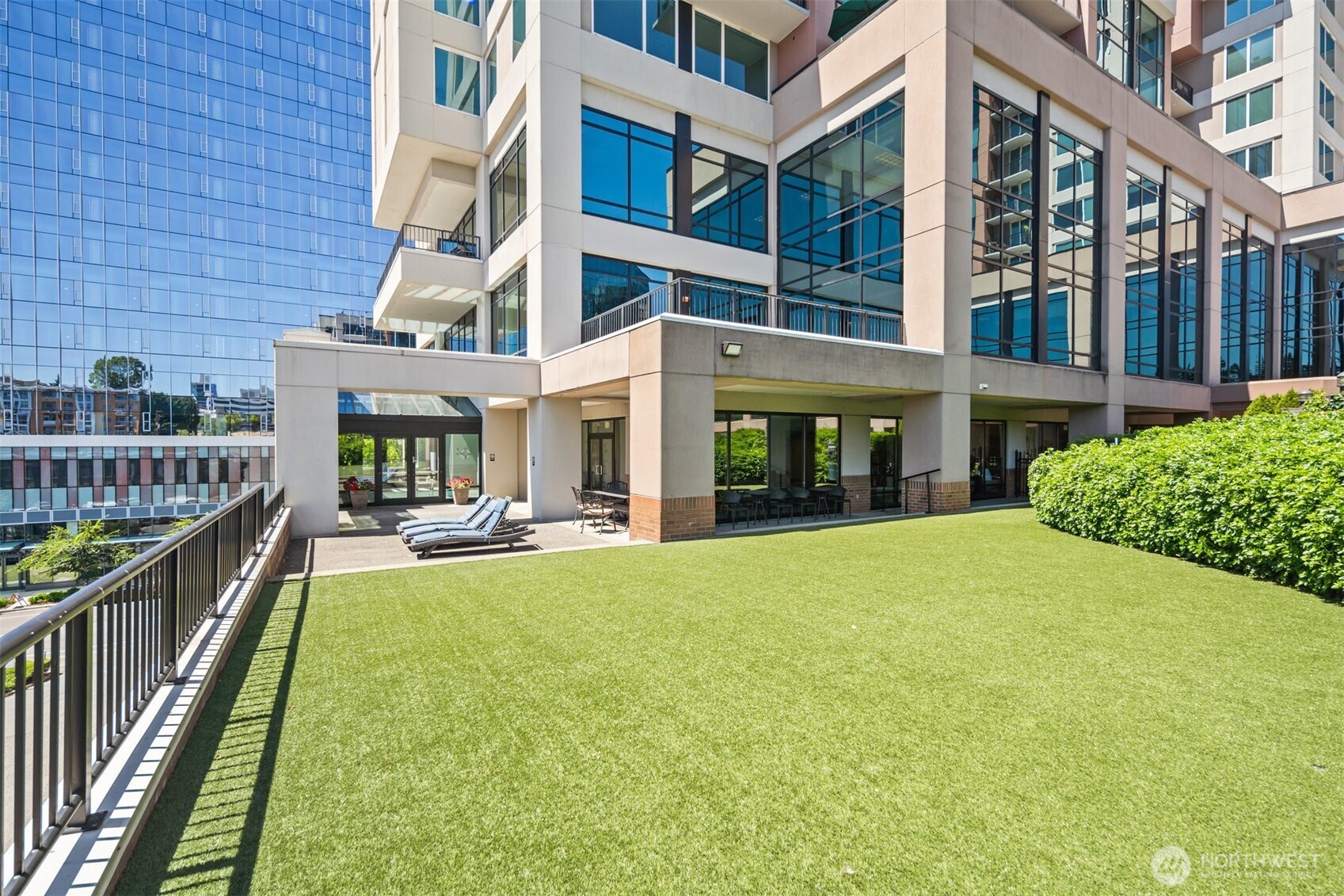 Downtown Bellevue high-rise condo offering luxury amenities and unbeatable location
