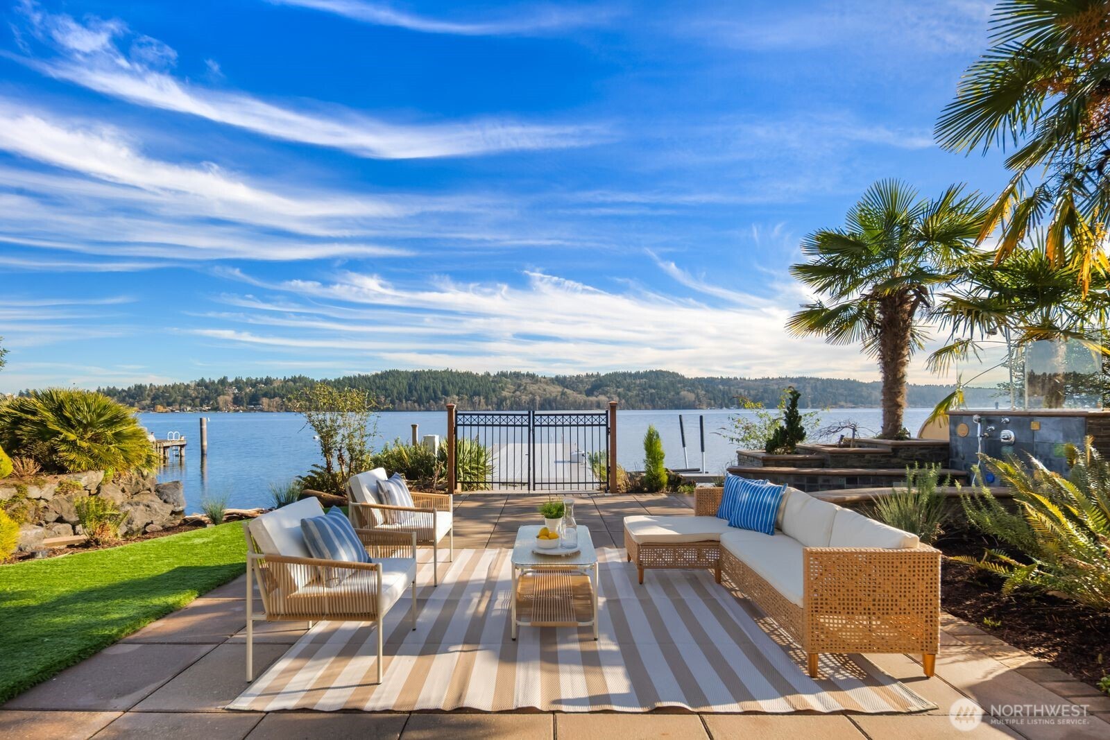 Multiple outdoor living spaces