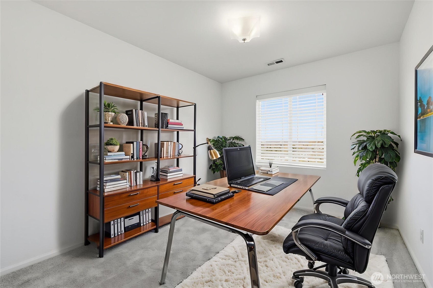 Bedroom 2 as home office (virtually staged)