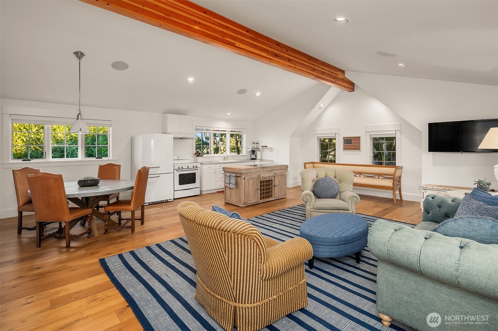 Upper level of the carriage house