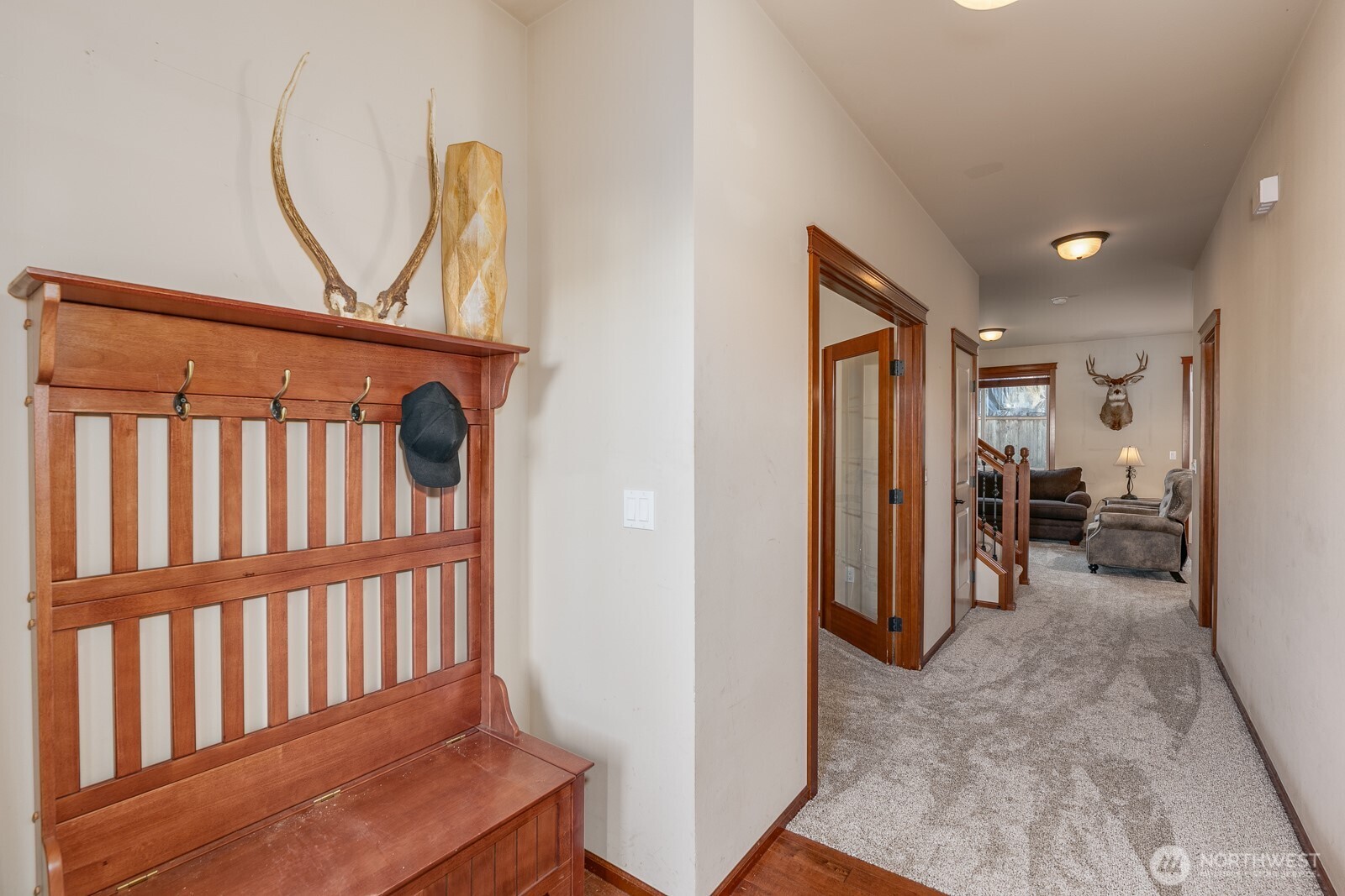 Grand entry!  New carpet.