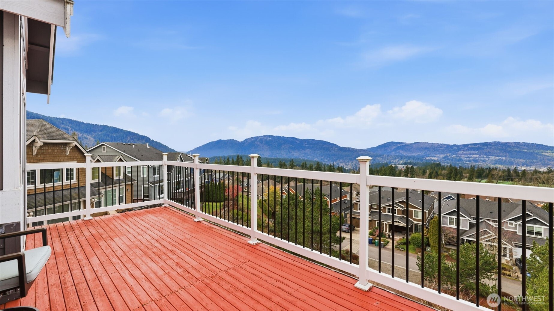 Start and end your day on your secluded primary suite deck, feeling like you’re on top of the world