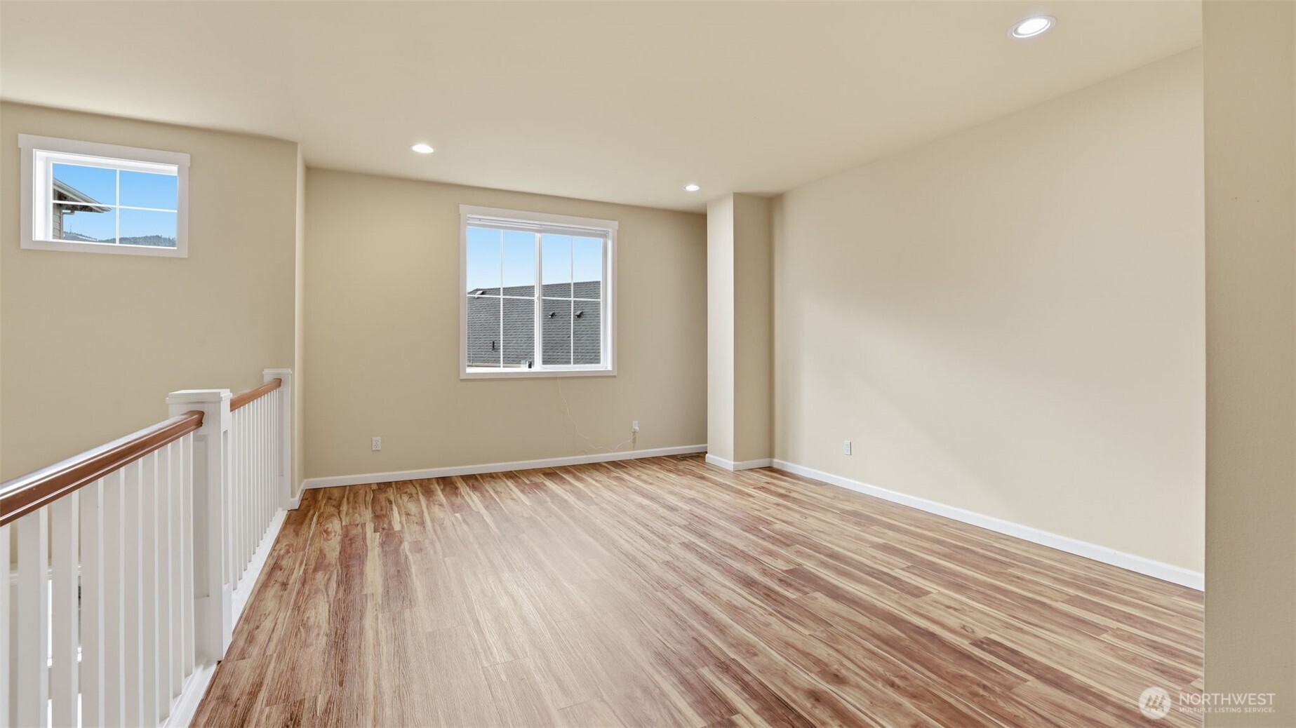 Newer LVP flooring on upper level.