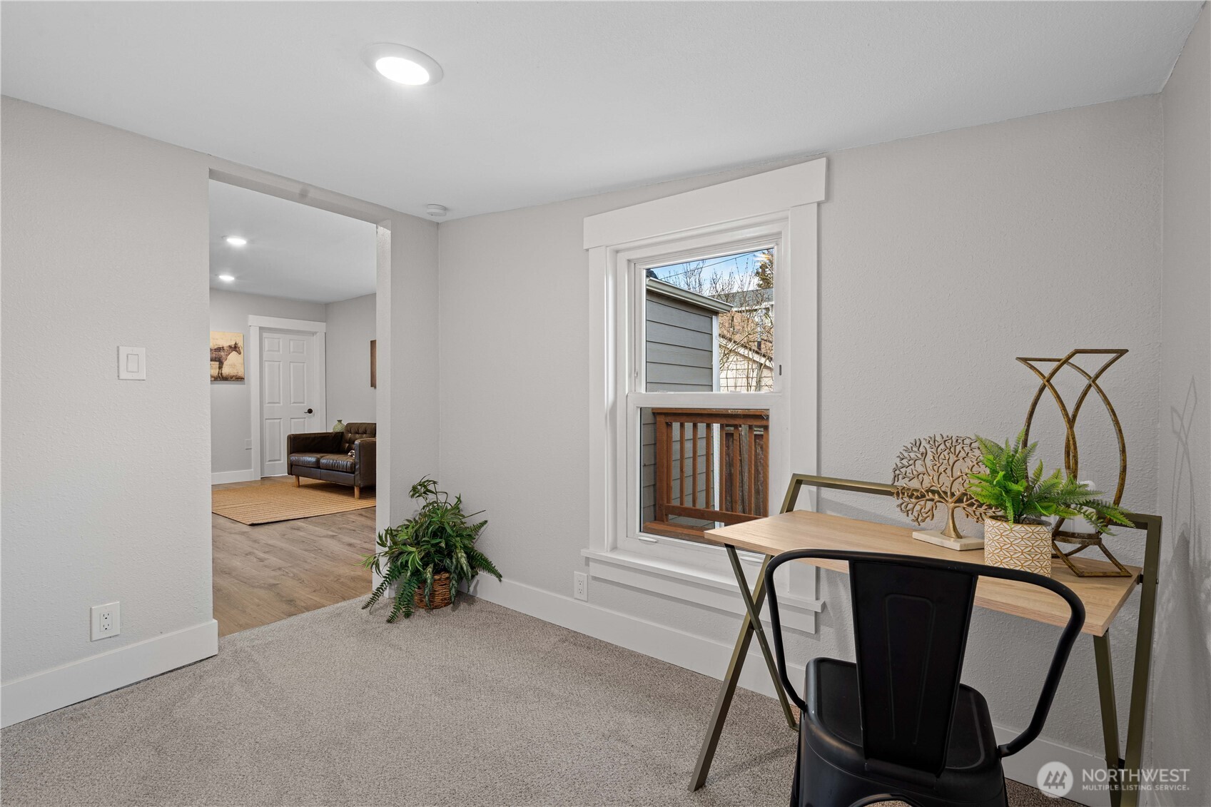 The WFH Den is located off the Family Room