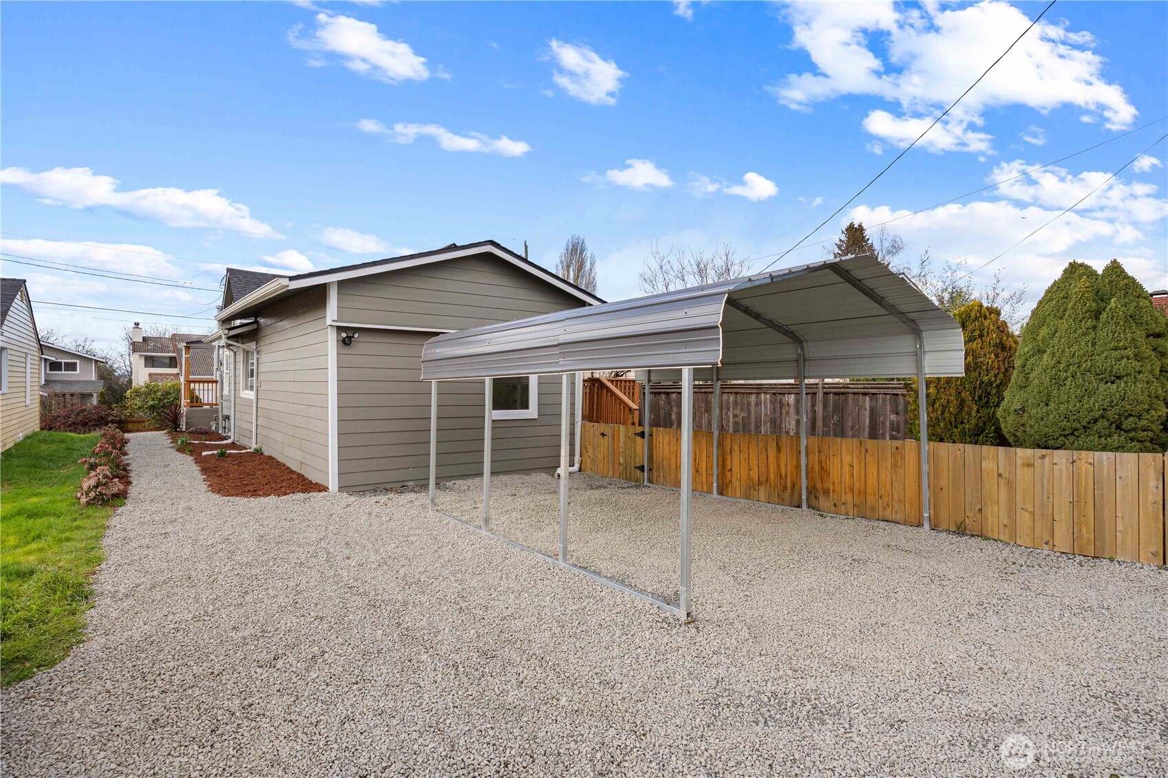 1-Car Carport Plus One Car Uncovered Parking
