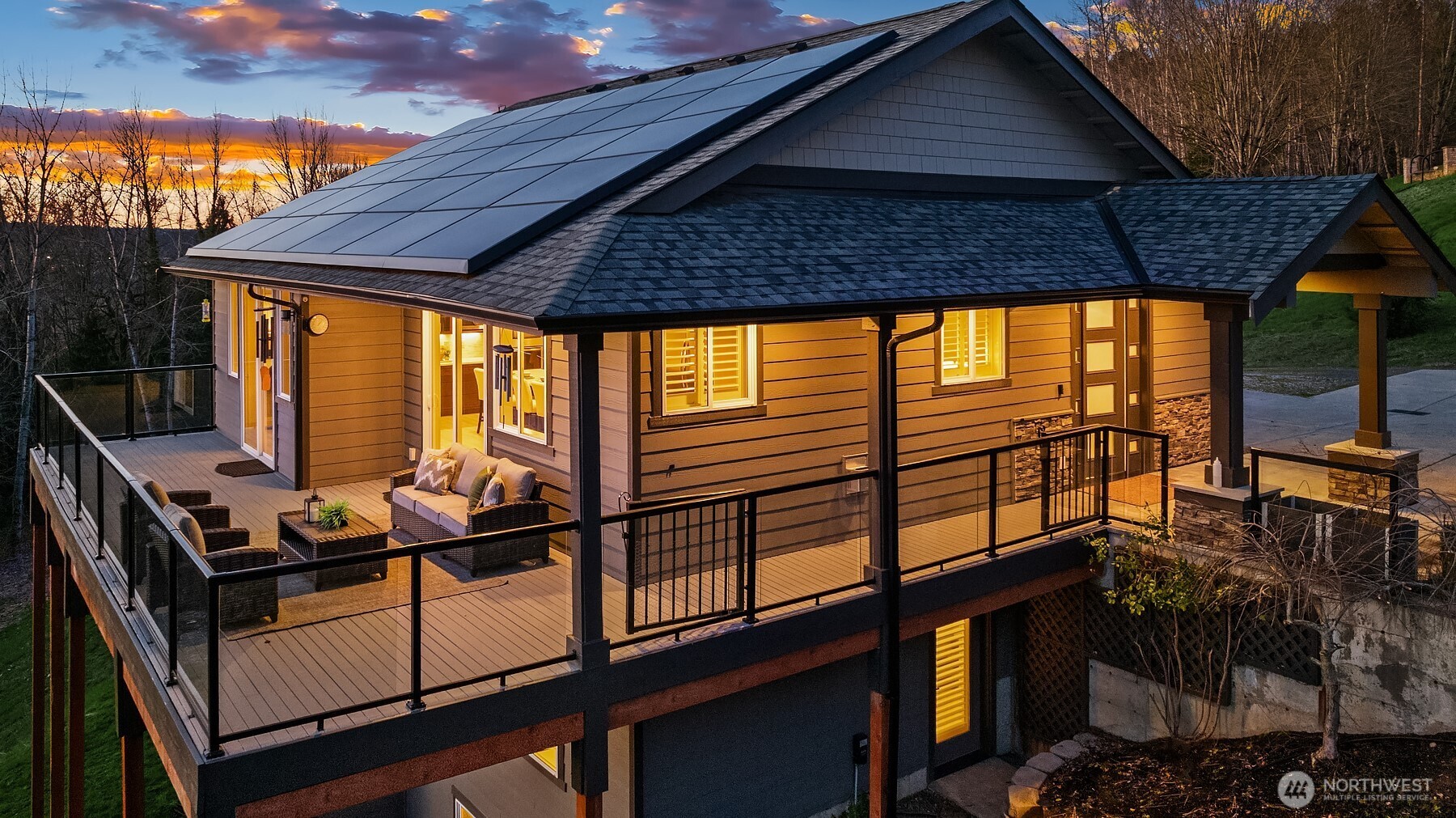 Above the sparkling wineries of Woodinville