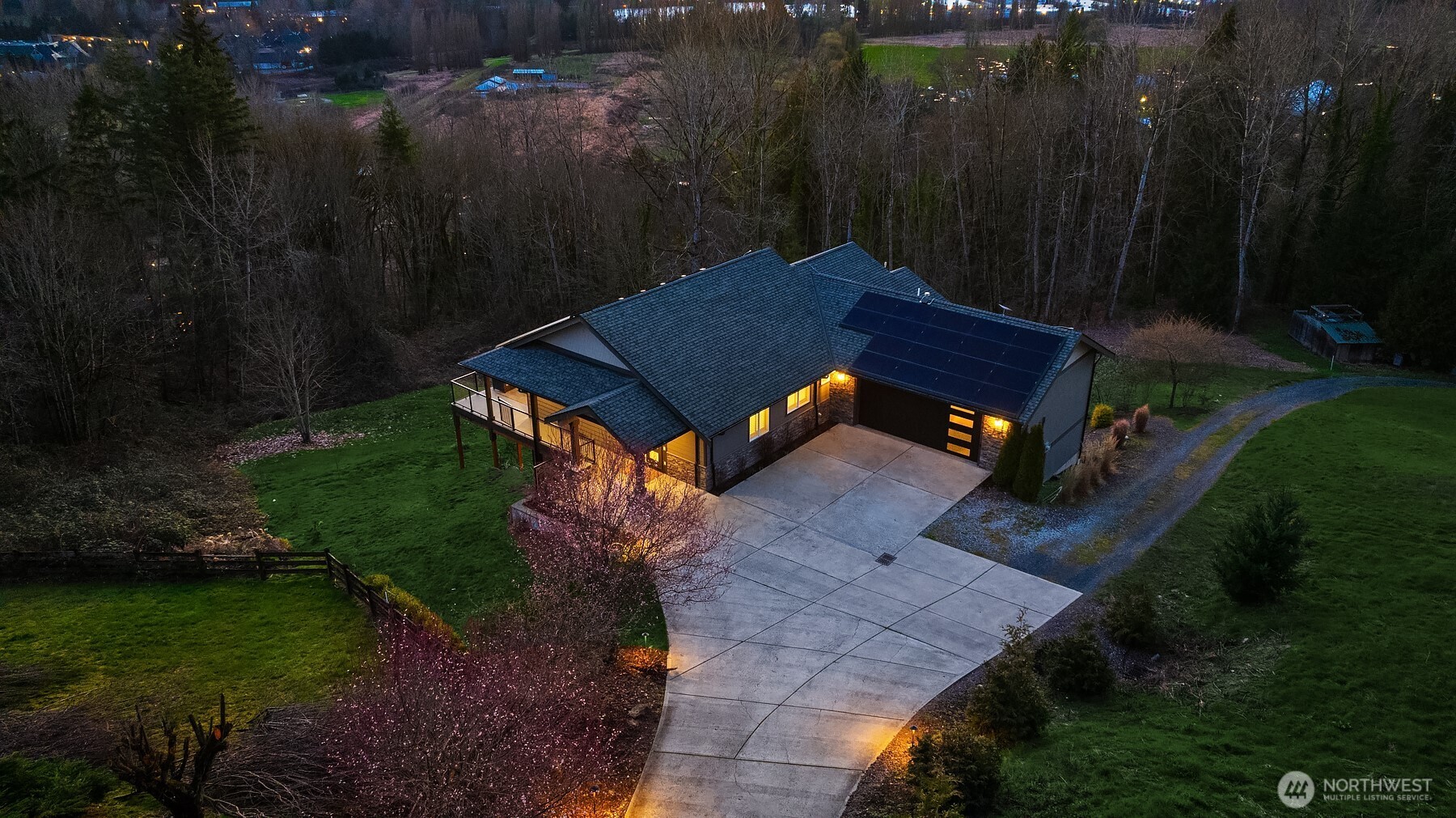 Solar panels provide most of the electric supply with Tesla Power Wall batteries