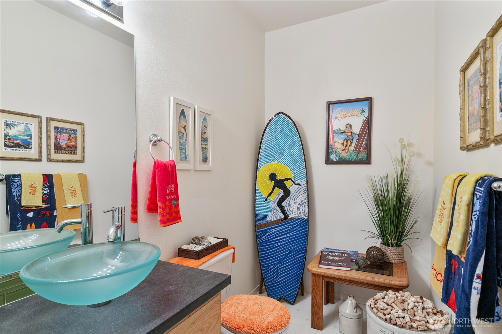 View of primary bedroom from ensuite bathroom.