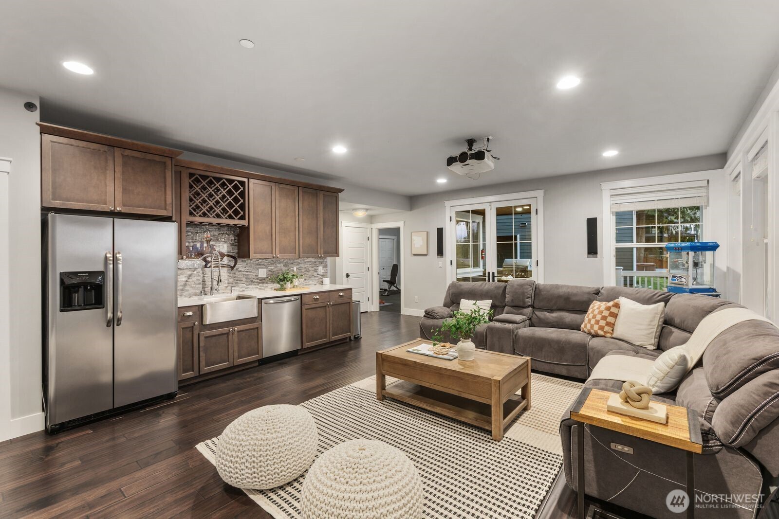 Media/bonus room features kitchenette perfect for entertaining