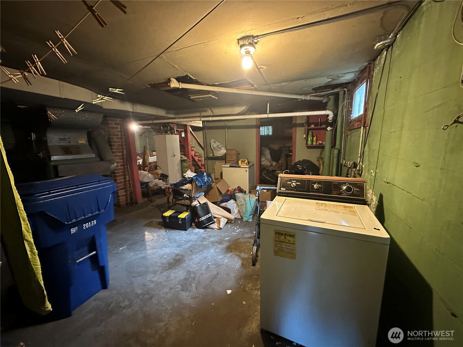 Basement with decent ceiling height, potential to add some living space and bedrooms.