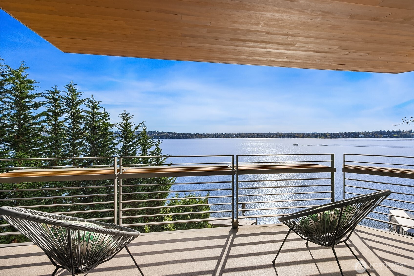 Covered view balcony off of primary suite