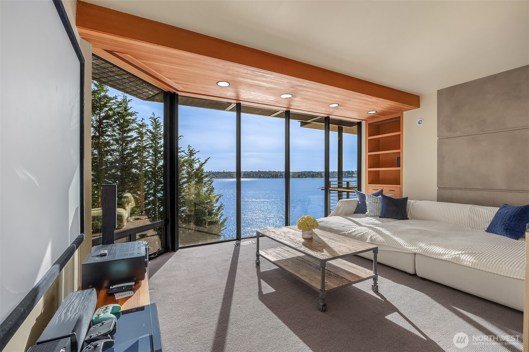 Communal family room hub on second level