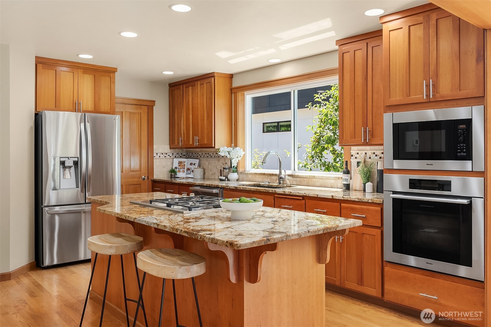 Kitchen with a walk-in pantry