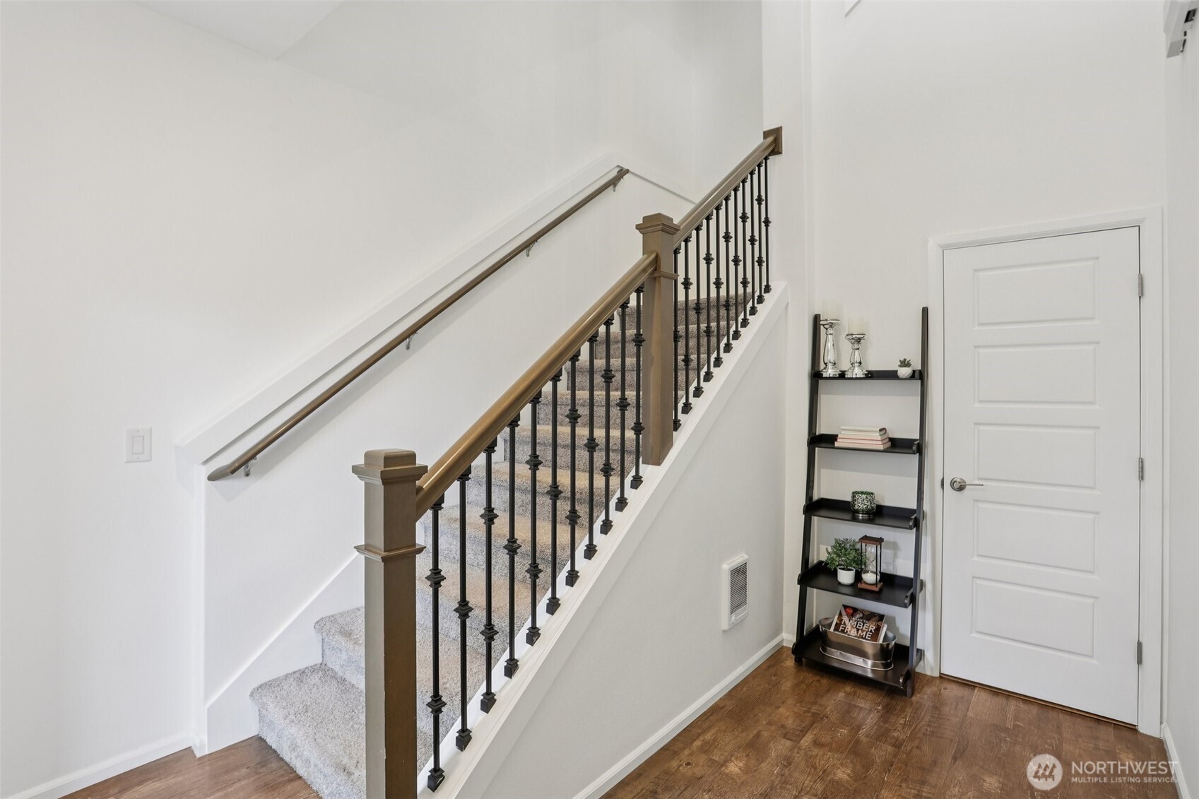 Ground level garage and closet