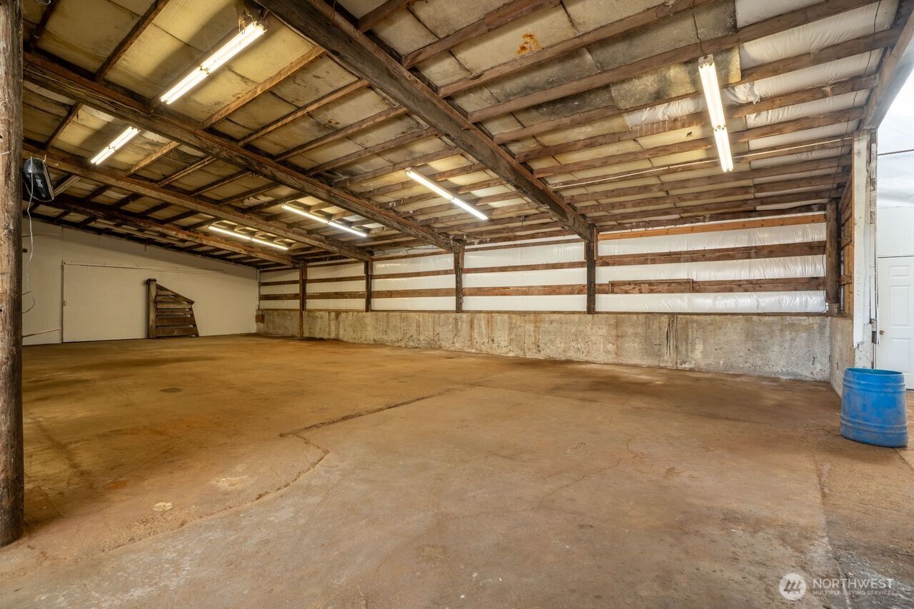 Adjacent to the shop there is an additional 4000 square feet of storage space that includes 3 bays to park vehicles.