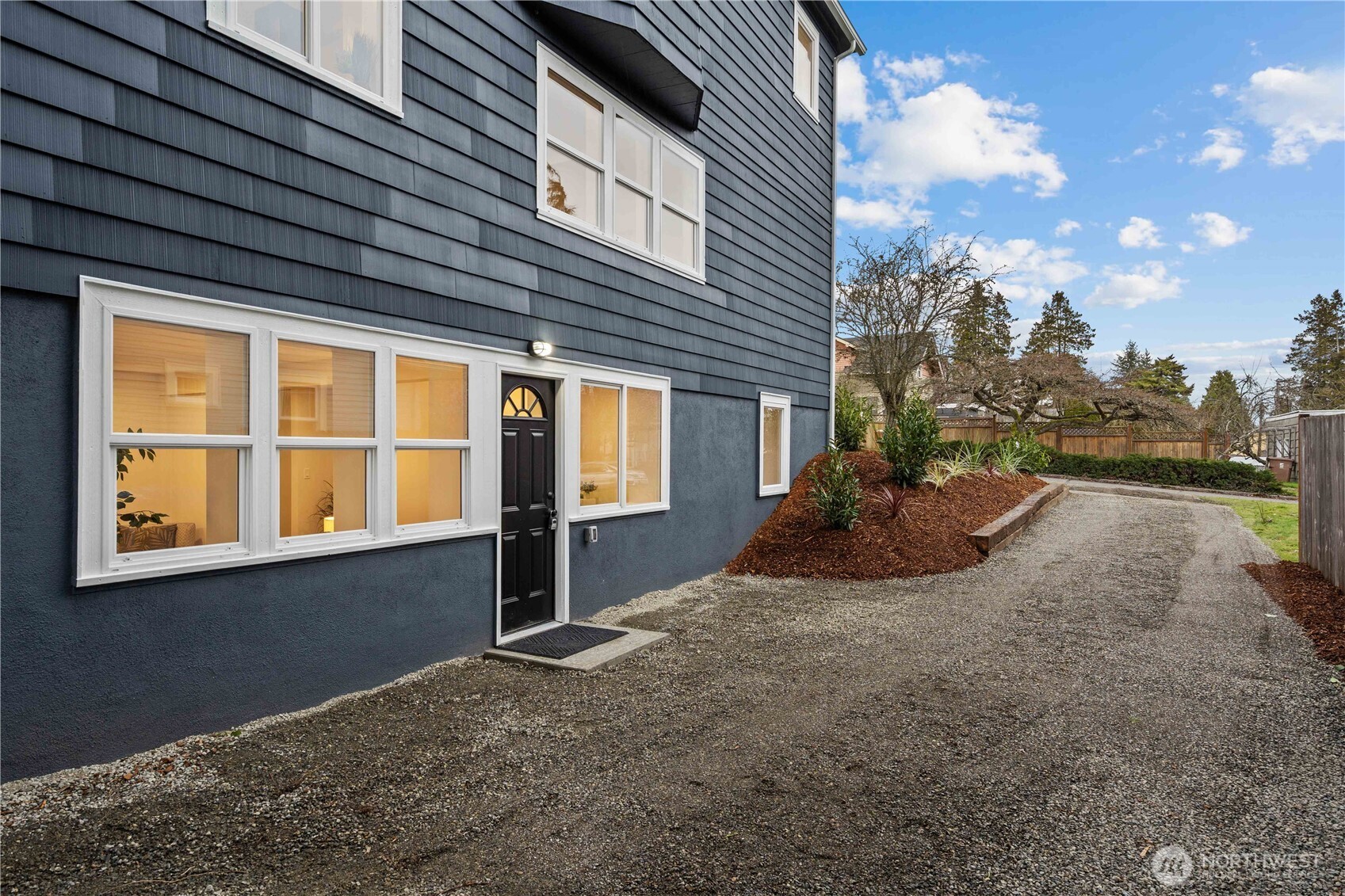 Basement Unit Entrance. 3226 N 9th St. Plenty of Room to Park here and still drive-through