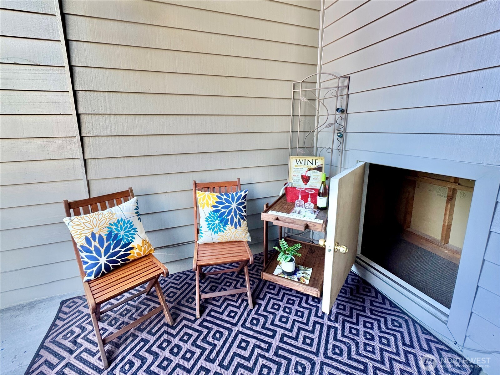 Storage off balcony