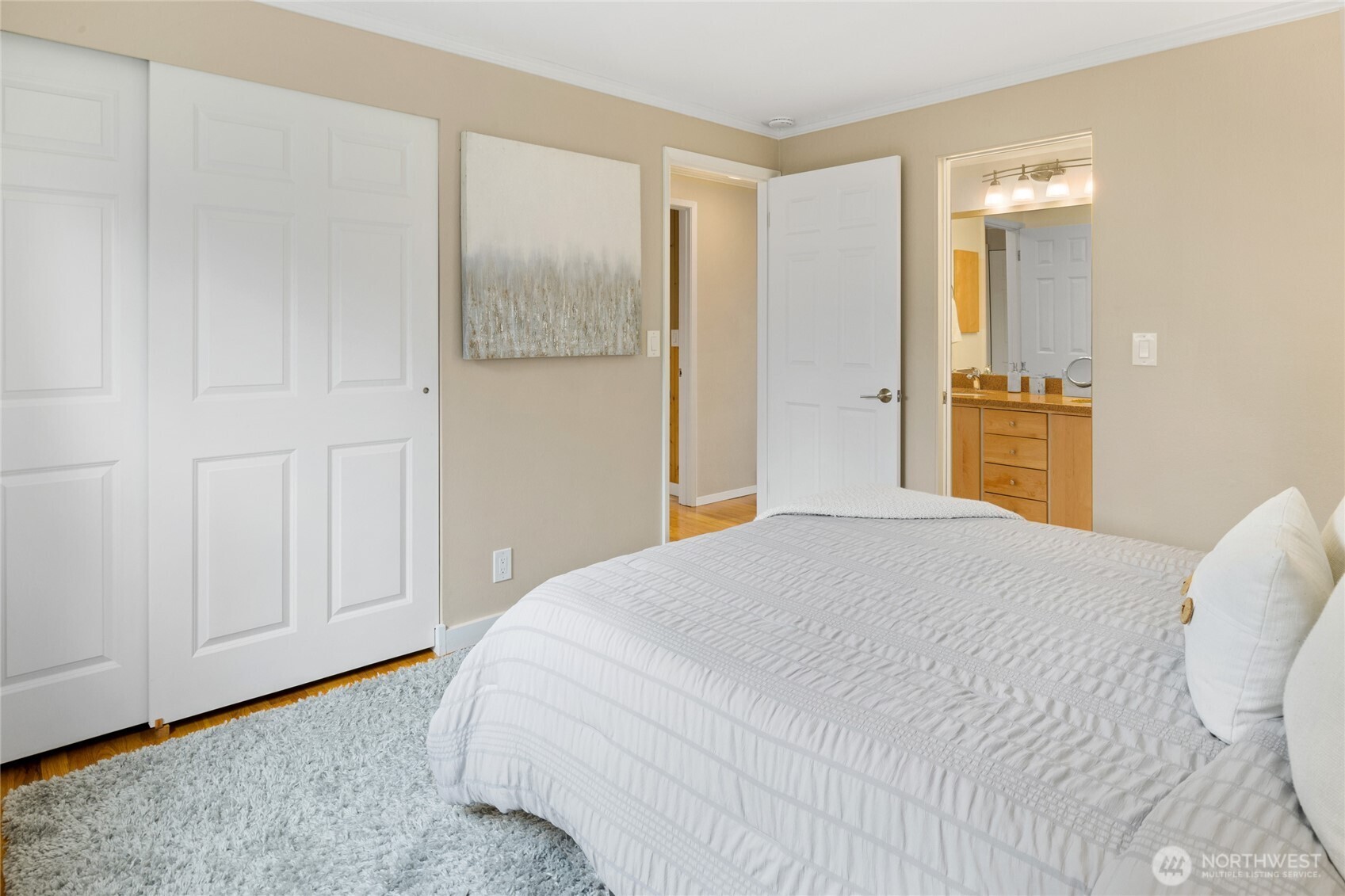 Pocket door from primary to bathroom