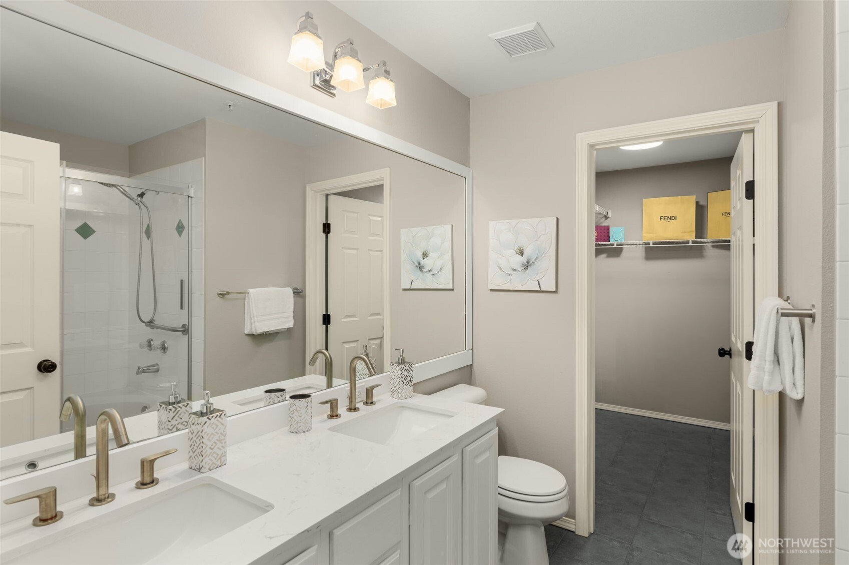 Beautifully updated primary bath