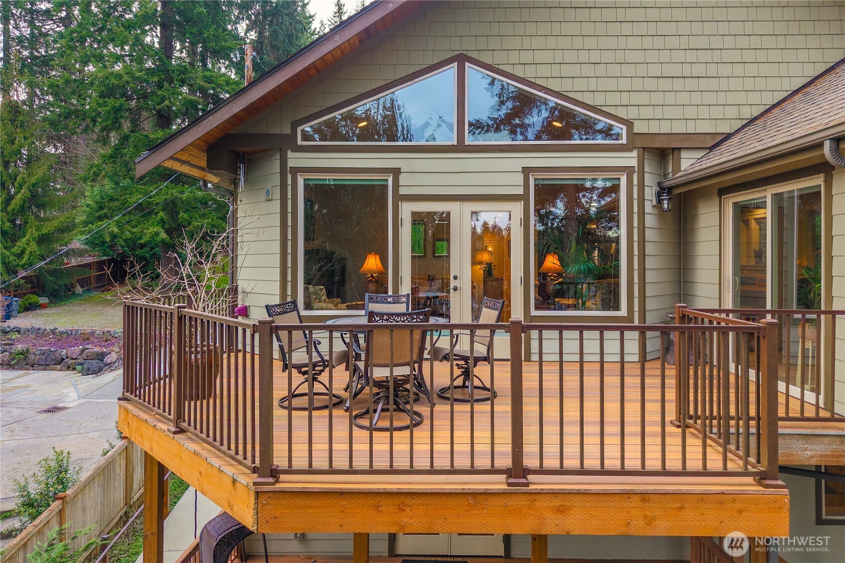 Upper deck off house